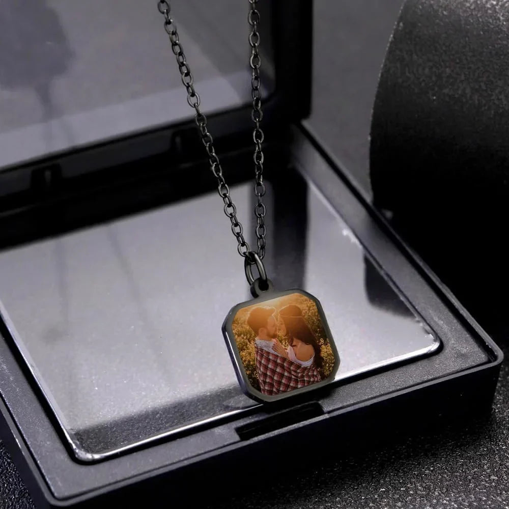 Heat-Activated Photo Necklace, Hidden Your Photo