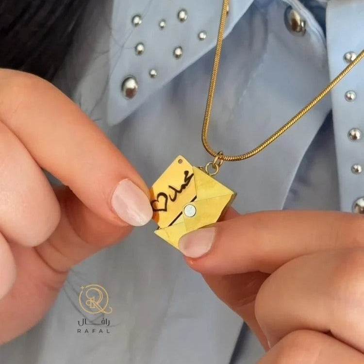 Envelope Love Necklace
